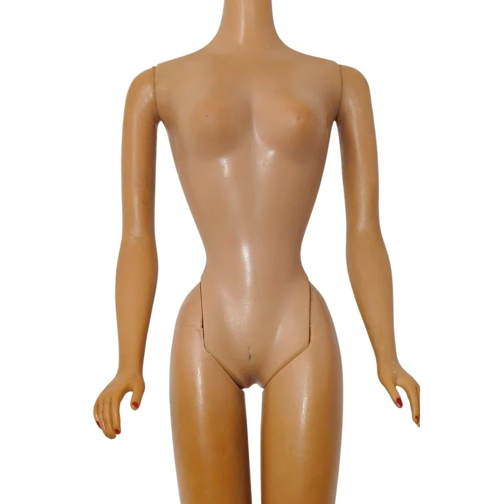 Mattel 1962 Ash Blonde Ponytail Barbie #6 with Red Bathing Suit